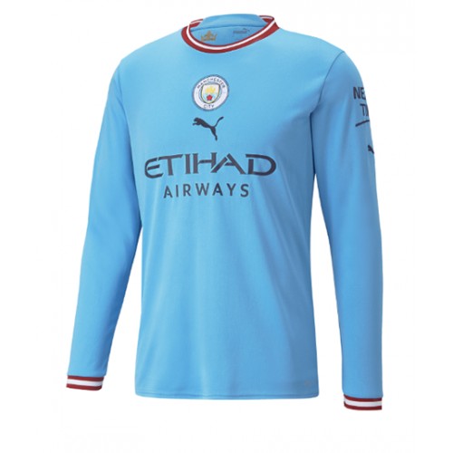 Manchester City Joao Cancelo #7 Hjemmedrakt 2022-23 Langermet Manchester City Joao Cancelo #7 Hjemmedrakt 2022-23 Langermet
